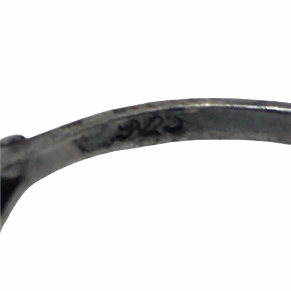 🛑SOLD🛑 Vintage Sterling Tourmaline Ring - Picture 6 of 8